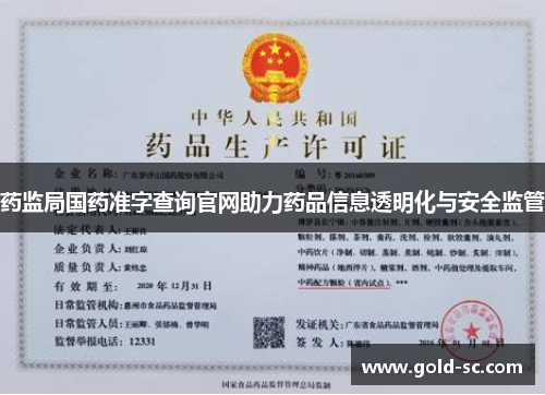 药监局国药准字查询官网助力药品信息透明化与安全监管